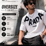 PRADA Drop Shoulder Tees
